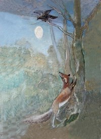 Chambre de Cécile, Le corbeau et le renard